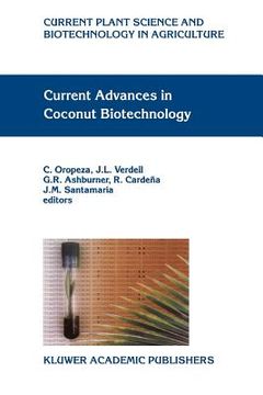 portada current advances in coconut biotechnology (in English)