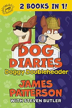 portada Dog Diaries: Doggy Doubleheader: Two dog Diaries Books in One: Mission Impawsible and Curse of the Mystery Mutt (en Inglés)