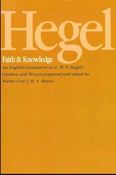 portada Hegel: Faith and Knowledge 