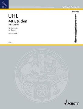 portada 48 Etuden Heft 1/ 48 Studies Book 1,Fur Klarinette / for Clarinet (in English)