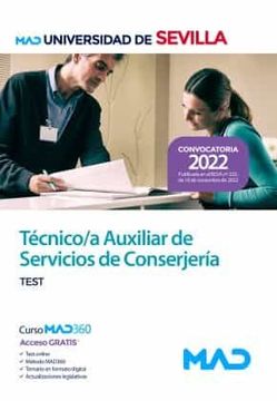 portada Tecnico/A Auxiliar de Servicios de Conserjeria de la Universidad de Sevilla: Test