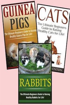 portada Guinea Pigs, Rabbits, Cats: Pets: 3 in 1 Box Set: Book 1: Cats + Book 2: Rabbits + Book 3: Guinea Pigs (en Inglés)
