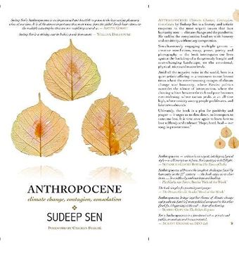 portada Anthropocene: Climate Change, Contagion, Consolation (en Inglés)