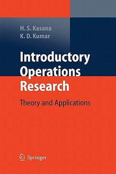 portada introductory operations research: theory and applications (in English)