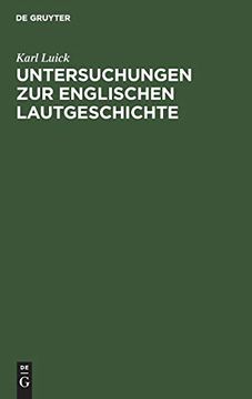 portada Untersuchungen zur Englischen Lautgeschichte (in German)