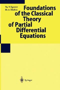 portada foundations of the classical theory of partial differential equations (en Inglés)