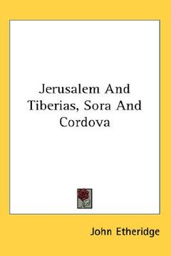 portada jerusalem and tiberias, sora and cordova