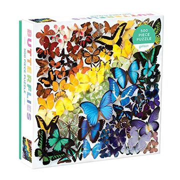 portada Rainbow Butterflies 500 Piece Puzzle (in English)