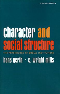 portada Character and Social Structure: The Psychology of Social Institutions (in English)