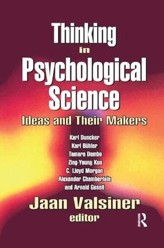 portada Thinking in Psychological Science: Ideas and Their Makers (en Inglés)