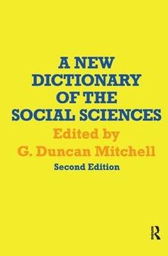 portada A new Dictionary of the Social Sciences (en Inglés)