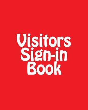 portada Visitors Sign-In Book (in English)