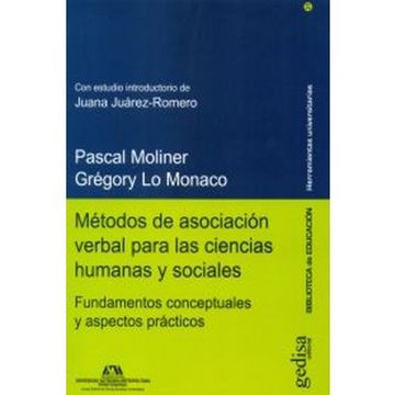 portada Metodos de Asociacion Verbal Para las Ciencias Humanas y Sociales: Fundamentos Conceptuales y Aspectos Practicos (in Spanish)