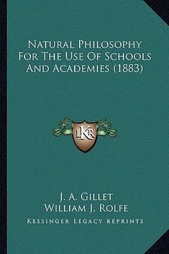 portada natural philosophy for the use of schools and academies (188natural philosophy for the use of schools and academies (1883) 3) (en Inglés)