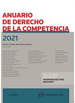 portada Anuario de Derecho de la Competencia (2021) (Papel + E-Book) (Estudios y Comentarios de Legislación)