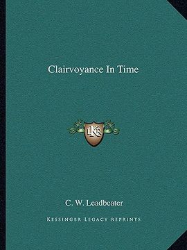 portada clairvoyance in time (in English)