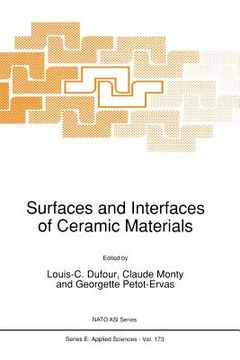 portada Surfaces and Interfaces of Ceramic Materials (en Inglés)
