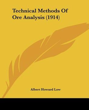 portada technical methods of ore analysis (1914) (en Inglés)