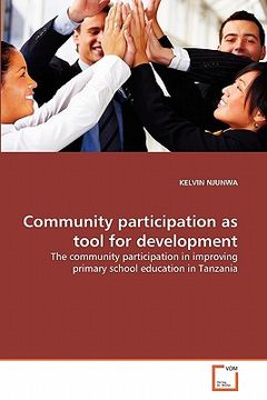 portada community participation as tool for development (en Inglés)