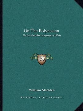 portada on the polynesian: or east-insular languages (1834) (en Inglés)