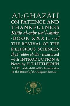portada Al-Ghazali on Patience and Thankfulness: Book 32 of the Revival of the Religious Sciences (The Islamic Texts Society al-Ghazali Series)