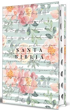 portada Biblia RVR 1960 letra grande tamaño manual, tapa dura Cantar de Cantares flores rosadas con índice / Spanish Bible RVR 1960 HandySize Large Print Hardcover So