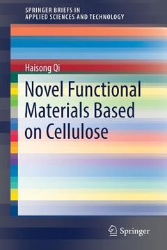 portada Novel Functional Materials Based on Cellulose (in English)