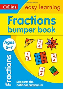 portada Collins Easy Learning Ks1 - Fractions Bumper Book Ages 5-7 (en Inglés)