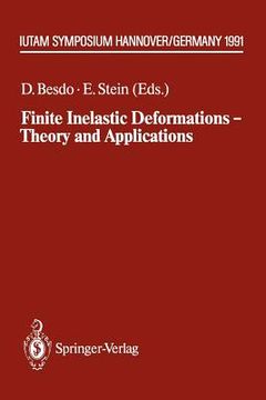 portada finite inelastic deformations theory and applications: iutam symposium hannover, germany 1991 (en Inglés)