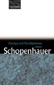 portada parerga and paralipomena: short philosophical essays volume one (en Inglés)