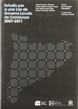 portada Estudis per a una Llei de Governs Locals de Catalunya 2007-2011