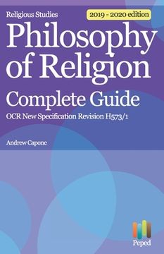 portada Religious Studies Philosophy of Religion Complete Guide OCR New Specification Revision H573/1 (en Inglés)
