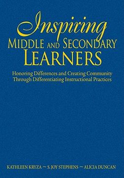 portada inspiring middle and secondary learners: honoring differences and creating community through differentiating instructional practices (en Inglés)