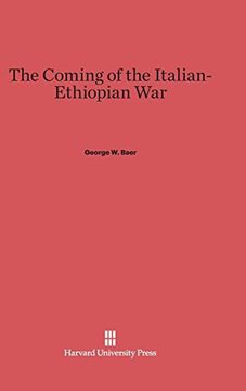 portada The Coming of the Italian-Ethiopian war (en Inglés)