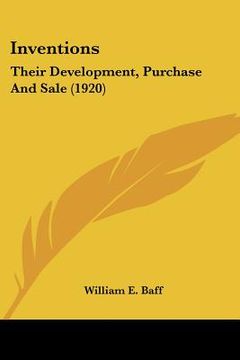 portada inventions: their development, purchase and sale (1920) (in English)