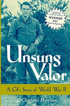portada unsung valor: a gias story of world war ii (in English)