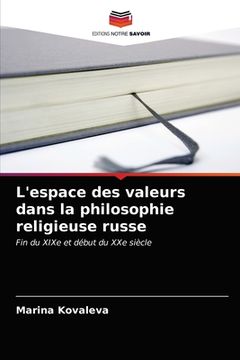portada L'espace des valeurs dans la philosophie religieuse russe (en Francés)