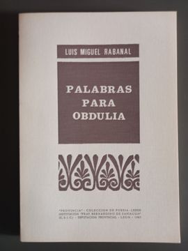 portada Palabras Para Obdulia. - Rabanal, Luis Miguel