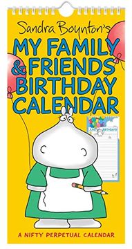 portada Sandra Boynton'S my Family & Friends Birthday Perpetual Calendar (en Inglés)