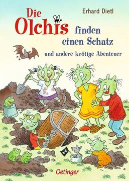 portada Die Olchis Finden Einen Schatz und Andere Krötige Abenteuer (en Alemán)