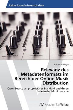 portada Relevanz Des Metadatenformats Im Bereich Der Online Musik Distribution