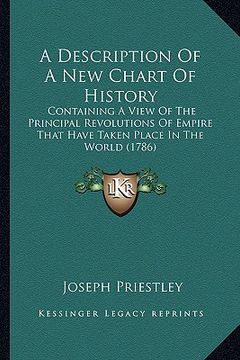 portada a description of a new chart of history: containing a view of the principal revolutions of empire that have taken place in the world (1786) (en Inglés)