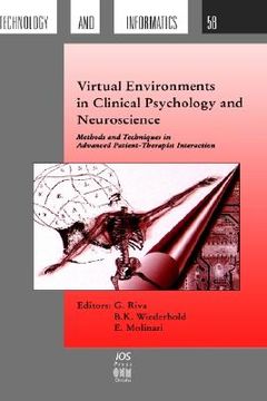 portada virtual environments in clinical psychology and neuroscience (in English)