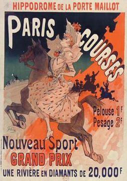 portada Carnet Blanc, Affiche Hippodrome Porte Maillot Paris (en Francés)