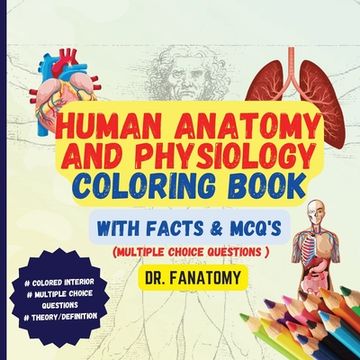 portada Human Anatomy and Physiology Coloring Book with Facts and MCQ's (Multiple Choice Questions (in English)