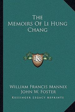 portada the memoirs of li hung chang (in English)