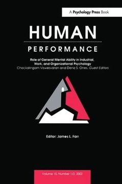 portada Role of General Mental Ability in Industrial, Work, and Organizational Psychology: A Special Double Issue of Human Performance (en Inglés)