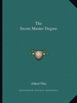 portada the secret master degree (in English)