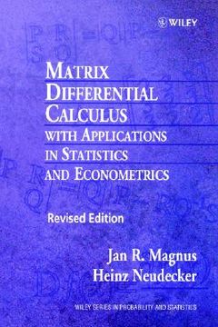 portada matrix differential calculus with applications in statistics and econometrics