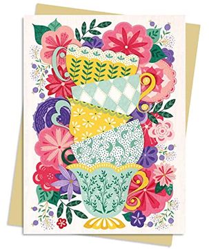 portada Jenny Zemanek: Teacups Greeting Card Pack: Pack of 6 (Greeting Cards) 